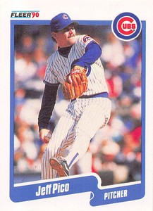 Jeff Pico 1990 Fleer 39  Chicago Cubs  Baseball Card