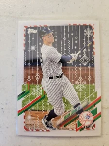 Tarjeta de béisbol 2021 Walmart Holiday Topps Aaron Judge # HW99 casi nueva - Imagen 1 de 1
