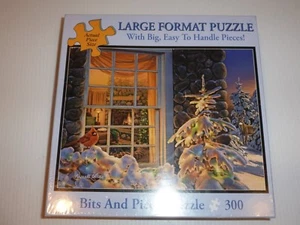 Bits & Pieces Puzzle, "Sunset on Christmas Eve", 300 Large Size Pieces; NIB - Imagen 1 de 2