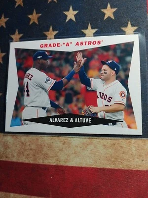 2020 Topps Archives Grade "A" Astros Yordan Alvarez Jose Altuve #60CC-AA RC MINT - Image 1 of 2