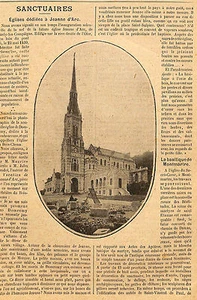 60 MARLY-LES-COMPIEGNE ARTICLE DE PRESSE EGLISE JEANNE D' ARC 1912 - Picture 1 of 1