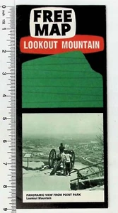 Vintage 60er Jahre Aussichtspunkt Berg Chattanooga Tennessee Karte - Bild 1 von 3