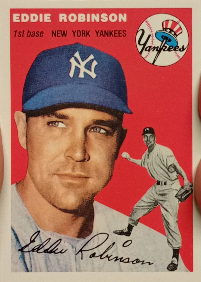 1954 Topps #62 Eddie Robinson  - Image 1 of 1