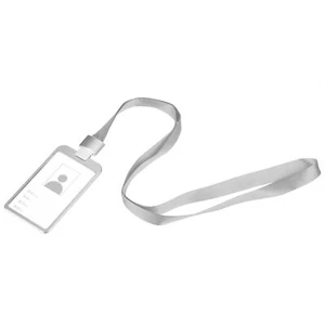 Porta Badge 9,5x5,8cm Verticale Alluminio ID Porta Badge, Argento Tono - Bild 1 von 7
