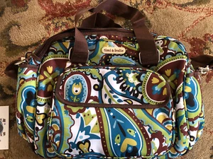 Timi & Leslie Local PU NJ Wickeltasche NEU leichter Fabrikfehler braun blau grün - Bild 1 von 5