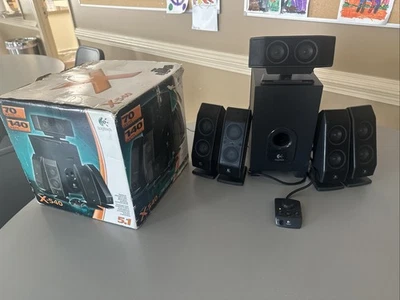 Logitech X-540 5.1 Surround Sound Computer Lautsprecher komplett funktionsfähig mit Karton - Bild 1 von 4