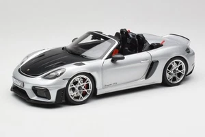 187270 Porsche 718 Spyder RS Weissach Pack GT-Silver Metallic Norev 1/1 - Bild 1 von 8