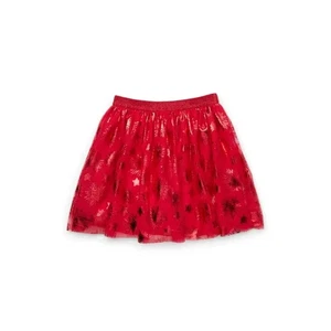 New Girls 4-5 Red Americana Tulle Skirt w/ Stars & Lined for Comfort - Picture 1 of 3