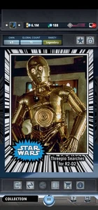 Star Wars Card Trader - Digital Legendary 1977 Hyperspace C3PO - Picture 1 of 2