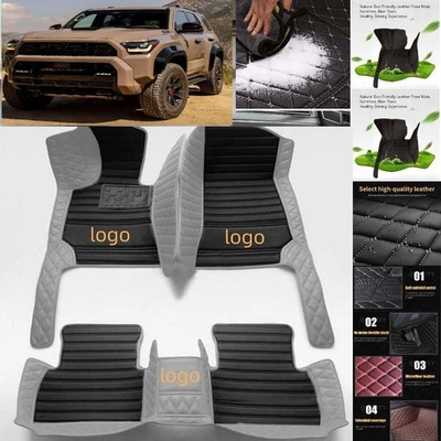 For Toyota 4Runner Car Floor Mats Anti-Slip Carpets Handmde Liners - Imagem 1 de 4