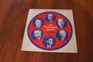 Six Presidents Speak - A Profile of the Presidency - 12" LP NEW SEALED - Imagen 1 de 2