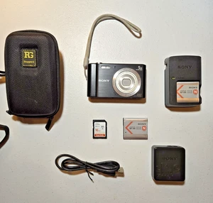 Sony Cyber-shot DSC-W800 Kamera 20.1 MP Digital Schwarz 5x Zoom SteadyShot LCD - Bild 1 von 13