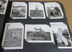 vintage photo album 1930's 40's men women swimsuit college univ friends Canada - Picture 1 of 22