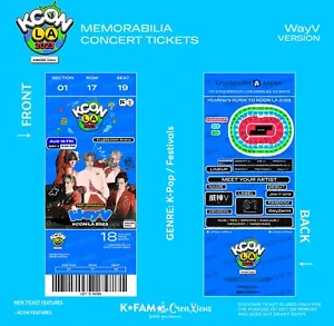 KCON LA 2023 (FRIDAY Lineup) - Custom K-Pop Concert Tickets - Picture 1 of 19