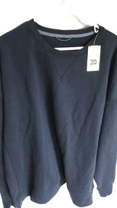 All in Motion Mens Activewear Crewneck Soft Fleece Sweatshirt Black S Small - Picture 1 of 16
