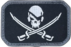 MSM PIRATE SKULL FLAG MILSPEC MONKEY TACTICAL MILITARY SWAT HOOK MORALE PATCH - Picture 1 of 2