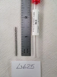 1 NUOVO USA 1/16" (.062") CARBURO SOLIDO J. DRILL USA MADE 1-1/2"OAL (rif #W625) - Foto 1 di 1