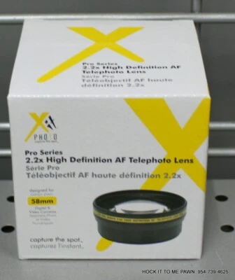 Xit Pro Series 58mm 2.2x HD AF Telephoto Lens - XT2X58 - Image 1 of 4