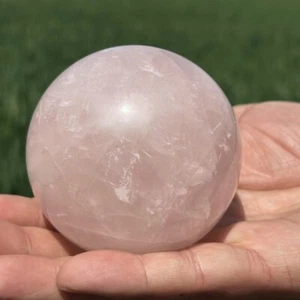0.52kg Natural Rose Quartz Crystal Ball Quartz Crystal Sphere Decor gift -71mm - Picture 1 of 18