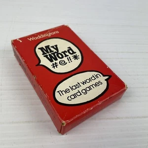 Waddingtons My Word Card Game Family Vintage Old School 1970's - Imagen 1 de 6