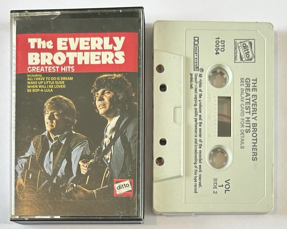 THE EVERLY BROTHERS - GREATEST HITS - VOL 1 - CASSETTE TAPE ALBUM - Image 1 of 1