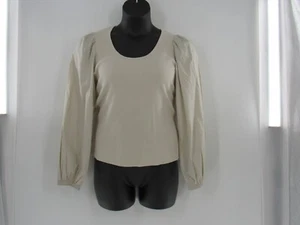 OLD NAVY Women's Beige Solid Bubble Long Sleeve Light Weight Top Size XL: New!! - Picture 1 of 5