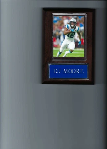 DJ MOORE PLAQUE CAROLINA PANTHERS FOOTBALL NFL Cover