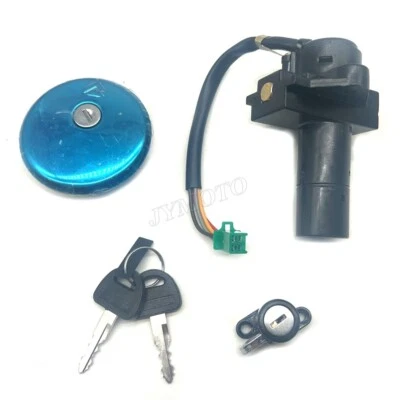 Fit For Suzuki GN250 1982-2001 Ignition Switch Fuel Gas Cap Seat Lock Set - Imagem 1 de 4
