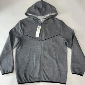 NWT Calvin Klein Hoodie Mens Size M Full Zip Fleece Jacket Gray - Picture 1 of 2