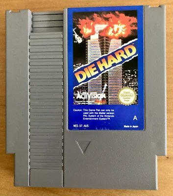 NES ~ DIE HARD ~ Nintendo Game 3 Screw NES-57-AUS Cart + Sleeve Pal A - Image 1 of 4
