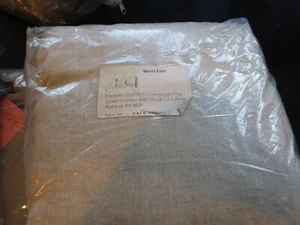 1 West Elm European Linen drape panel curtain 84w 63L natural flax New subs pack - Picture 1 of 2