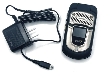 Kyocera DuraXT E4277 PTT - Black ( Sprint ) Rugged Mobile Phone w/Push to Talk - Image 1 of 4