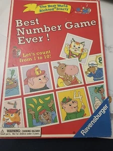 Richard Scarry Best Number Game Ever Board Game B300 - Picture 1 of 6