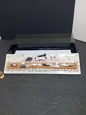 ❤️Lady Layne Glamour Girls Magnetic Cork Strip 6 Push Pins Message Center / Clip - Image 1 of 4