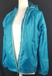 SWISS ALPS LONG SLEEVE WOMEN JACKET COLOR BLUE ZIP HOODED COAT SIZE XL 11217I - Picture 1 of 11