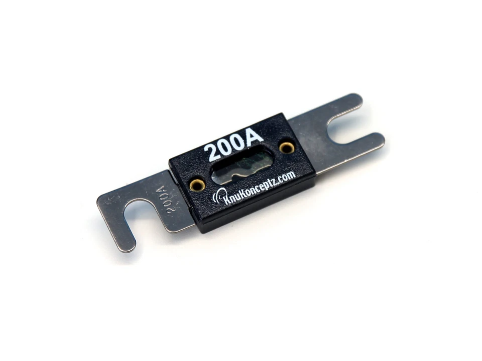 KnuKonceptz niquelado plateado oblea de alta corriente anl fusible 200A Foto 1 de 1