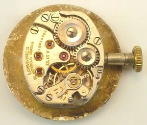 Vintage Longines 13,15V mechanisches Uhrwerk - Teile Reparatur - gute Unruh - Bild 1 von 5