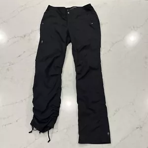 Royal Robbins Womens 10 Black Jammer Pants Hiking Cargo Ruched 50 UPF - Picture 1 of 12