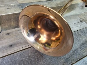 Neu Gold Messing Ersatz Trompetenglocke 4 7/8" 124 mm Glocke hoch 0,459" keine Gravur - Bild 1 von 3