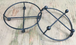 Soporte de sartén redondo de alambre de metal soporte trivet 7 pulgadas 9 pulgadas - Imagen 1 de 3