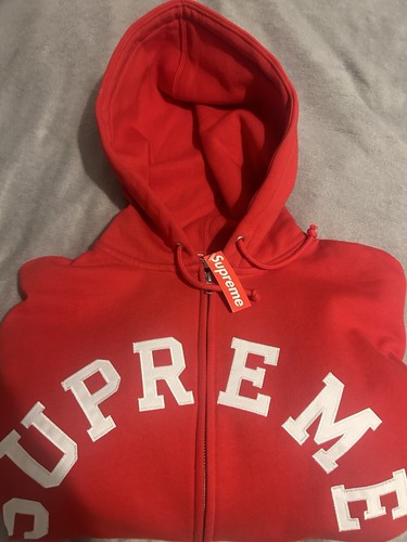 Felpa Supreme Champion con cappuccio e zip nuova con etichette spedizione veloce