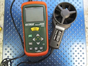 EXTECH THERMO-ANEMOMETER W/ VANE PROBE CFM/CMM AN100 - Picture 1 of 3