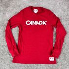 Hudson’s Bay Canadian Olympics Sz Medium Stretchy Graphic Tee Red Long Sleeve