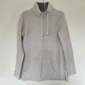 Maglione Fat Face Cream collo lungo cotone felpa collo alto - donna taglia UK 12 - Foto 1 di 9