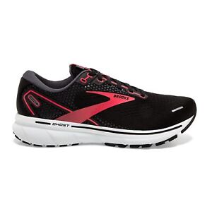 Brooks Running Shoes Ghost 14 Womens Black Coral White