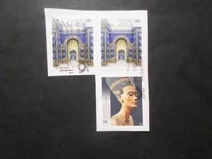 Alemania, Lote 3 Sellos Matasellados Sobre Fragment, Nefertiti, Mezquita De , MB - Imagen 1 de 1