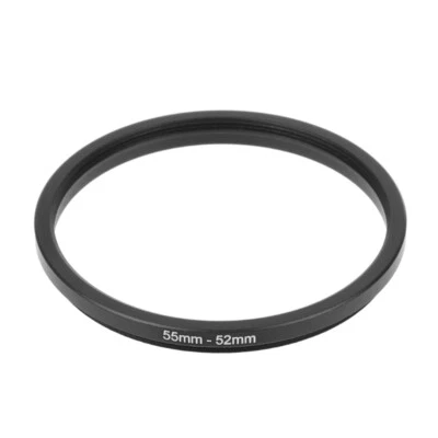 55mm To 52mm Metal Step Down Rings Lens Adapter Filter Camera Tool Accessory New - Image 1 of 4