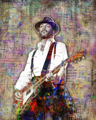 MIKE NESS Pop Art Poster, Mike Ness of SOCIAL DISTORTION 16x20 Free Shipping - Image 1 of 4