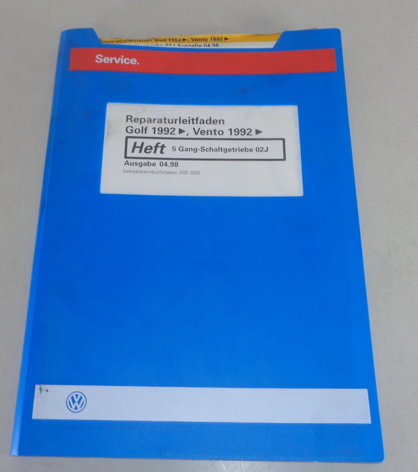 Manuale Officina/Manuale Officina VW Golf 3/III + Vento Cambio 02J 4/1998 - Immagine 1 di 1
