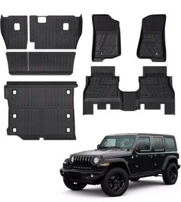 Alfombrillas Caresa revestimiento de carga cubierta trasera de asiento para Jeep Wrangler JL Acc 2018-2024 Foto 1 de 4
